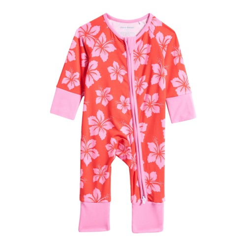Hibiscus Punch Zip Romper