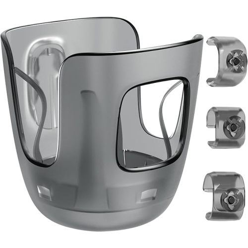 Stroller Cup Holder Fits for UPPAbaby Vista/Vista V2/Vista V3/Cruz/Cruz V2/Minu/Minu V2/Minu Duo, Securely Hold The Cup, Quick Attachment, Folds with Stroller, Drinking On The Go, 1Pack