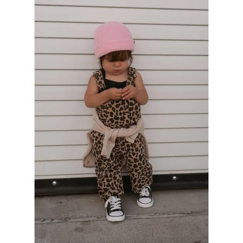 Leopard Print Overalls