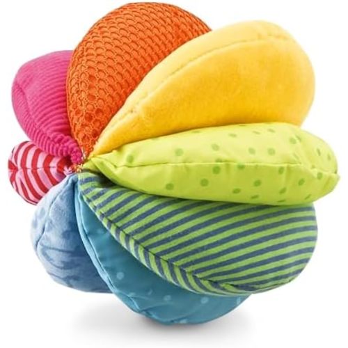HABA Baby Balls - Machine Washable Baby Sensory Toys - Ideal Baby Toy for Teething, Tummy Time Toys for Ages 6 Months & up