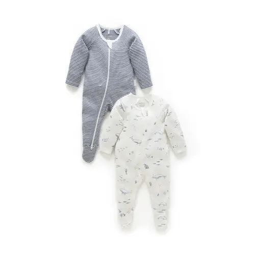 2 Pack Zip Footie