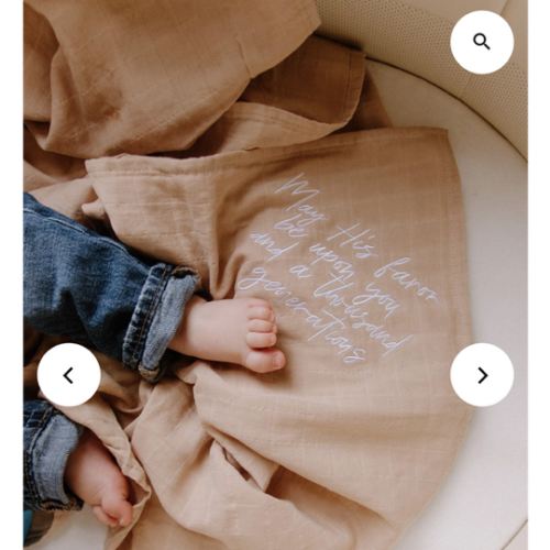 May His Favor Embroidered Swaddle Blanket – OUR HOUSE ABOVE