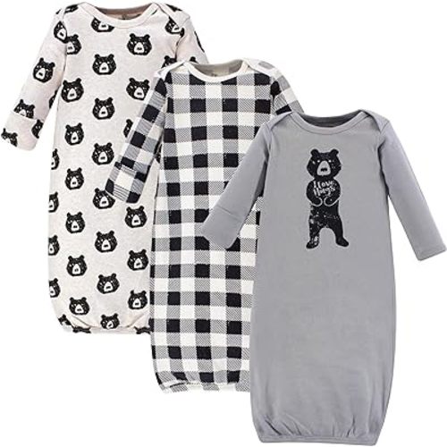 Yoga Sprout Cotton Gowns, 3 Pack