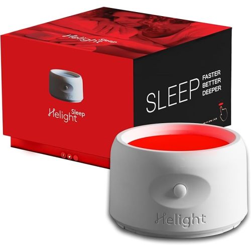 Helight Red Light – 630nm Pure Red Light Lamp Sleep Aid to Support Deep Relaxation – Rest Lamp Backed by Science for Adults & Kids Bedrooms - White