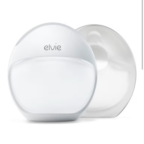 Elvie Curve - Manual Wearable Breast Pump - Hands-Free, Kick-Proof, Portable Silicone Pump That Can Be Worn in-Bra for Gentle, Natural Milk Expression - Breast Feeding Essentials