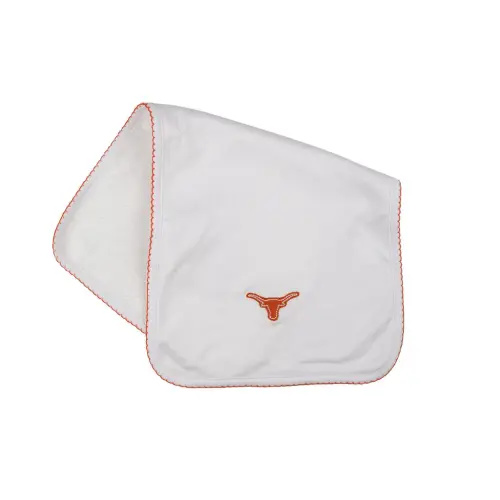 Lil' Longhorn Embroidered Burp Cloth