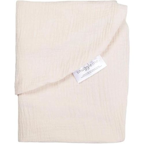snuggle me Baby Lounger Muslin Curve Cover - Organic Cotton Fabric - Natural