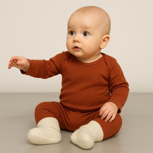 Reiff Baby Socks Booties, 100% Organic Merino Wool Fleece