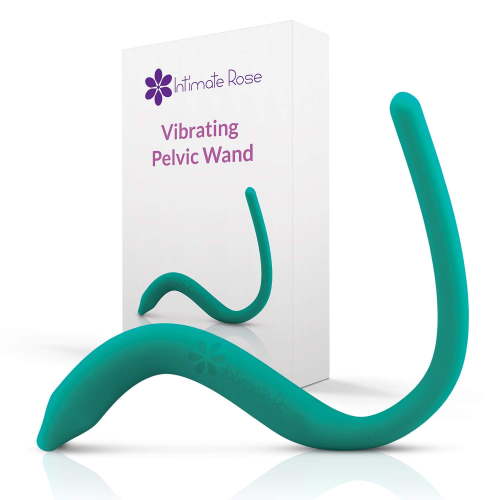 Rose Pelvic Wand with Vibration for Pelvic Muscle Pain Relief - For Pelvic Physical Therapy, Trigger Point Release,Green