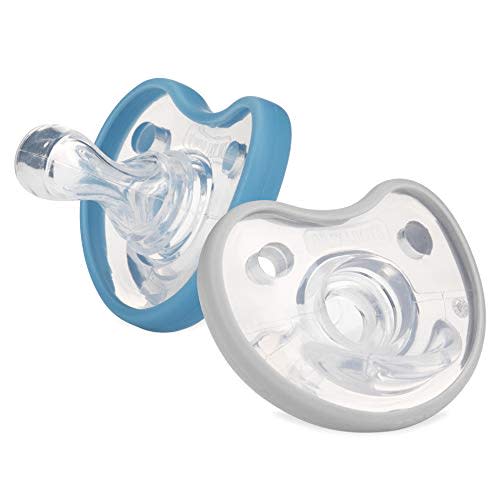 Dr. Talbot's Soft-Flex Orthodontic Pacifiers 6-12 Months, Blue/Gray, 2 Pack