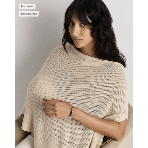 Lightweight Cotton Cashmere Nursing Shawl