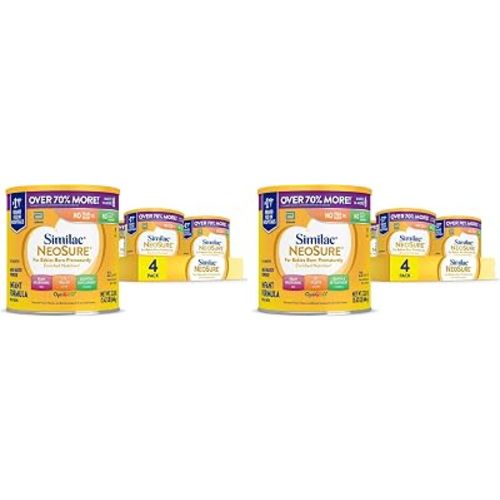 Similac NeoSure Premature Post-Discharge Infant Formula, Baby Formula Powder, 22.8-oz Value Can, Pack of 8