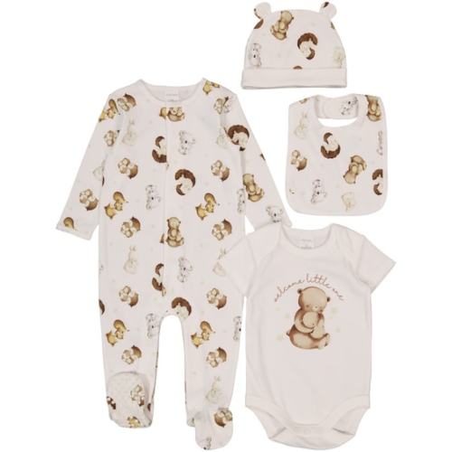 Off White Baby Cotton 4 Piece Starter Pack | Best&Less™ Online