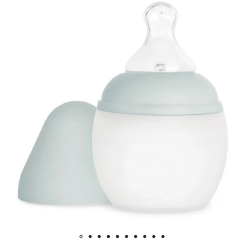 Elhée - Medical Silicone Bottle with Orthodontic Teat - Mint Green | Smallable