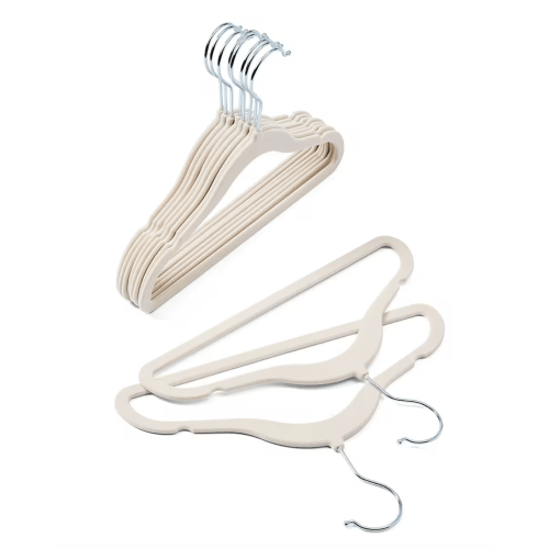 10 Pack Kids Flocked Hangers