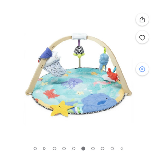 Melissa & Doug Ocean Easy-Fold Play Gym Developmental Toy for Infants up to 9 Months - FSC Certified