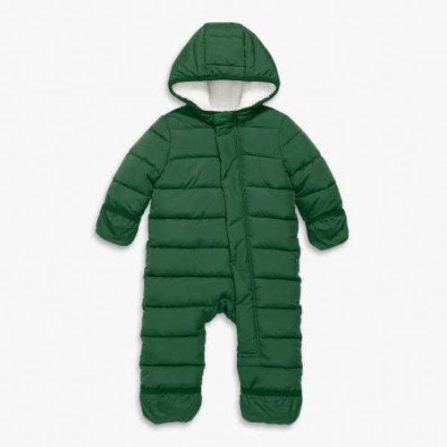 Primary Baby Parka Puffer Suit in Evergreen Size 3-6 Months