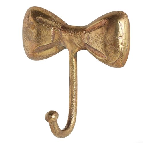 Little Bow Gold Metal Kids Wall Hook, Set of 3