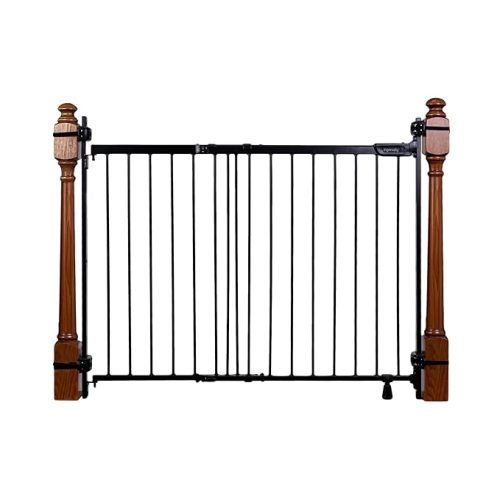 Ingenuity Stairway+ 46W Series No-Drill Baby and Pet Gate, 31"-46" Wide, 32.5" Tall, Hardware or Pressure Mounted, Install Wall to Wall or Bannister to Bannister Without Drilling