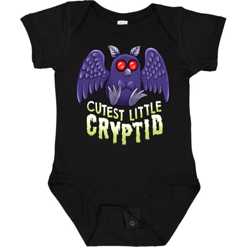 inktastic Cutest Little Cryptid- Mothman Baby Bodysuit