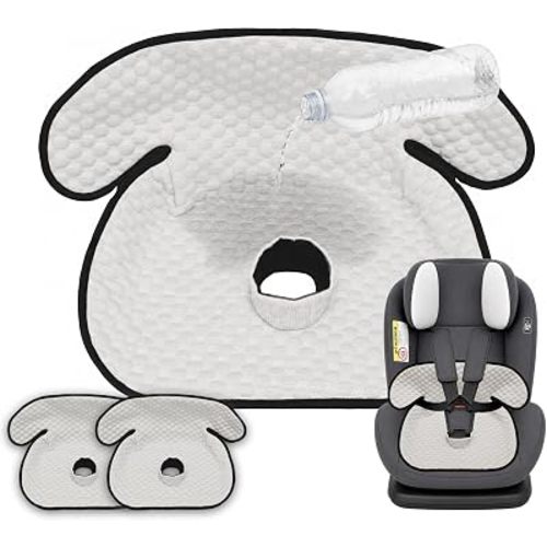 Cool-Touch Potty Training Car Seat Protector, 2 Pack – Feels Cooler & Less Stuffy Than Regular Pads, Waterproof Non-Slip Toddler Piddle Pad, Machine Washable for Car Seats, Strollers & High Chairs