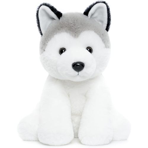 Siberian Husky Stuffed Animals, Soft Puppy Stuffed Dogs Plush Toy for Kids, Girls, Boys, Baby, Birthday, Bedtime Gift, 12 inches