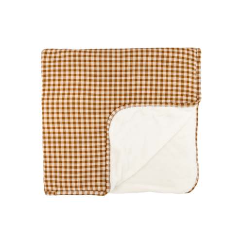 Caramel Small Gingham Toddler Blanket – Brave Little Ones