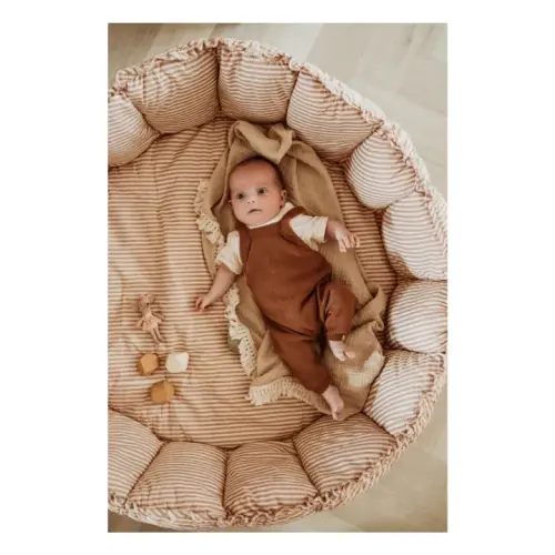 Play and Go - Bloom playmat - Stripes - Ochre | Smallable