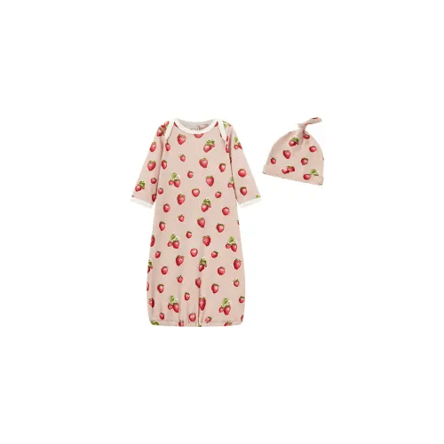 Organic Cotton Newborn Gown and Hat Set