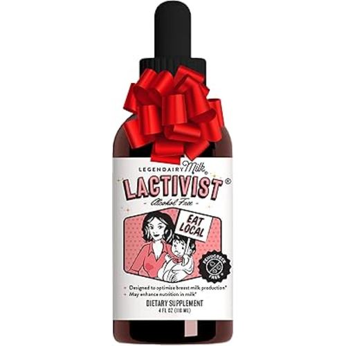 Legendairy Milk Lactivist Drops, Breastfeeding Supplement to Increase Breast Milk Supply, Organic Torbangun for Lactation, Made in USA, Alcohol Free, 4 Fl Oz