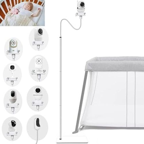 Baby Monitor Floor Stand Holder Mount Compactible for Nanit Pro & Flex Stand,Infant Optics DXR-8 Pro,VTech VM901/VM819/RM7764,Momcozy,HelloBaby,eufy E110,nooie IPC100,Motorola VM75/VM50G/VM44