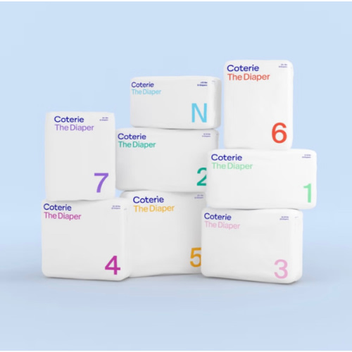 Coterie Diapers- Size 2 (186 Diapers)