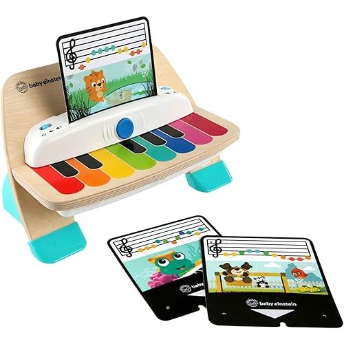 Baby Einstein and Hape Magic Touch Piano Wooden Musical Toddler Toy, Age 6 Months and Up