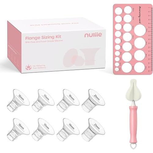 Nuliie Silicone Flange Inserts 13/15/17/19/21mm 10PCS for 24mm Breast Pump