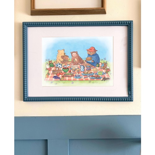 Nursery Art Print – Teddy Bear's Picnic Illustration, Joyful Wall Decor