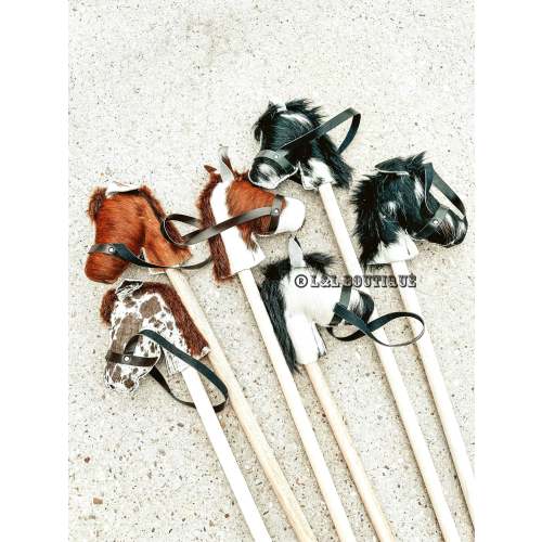 Cowhide Stick Horse