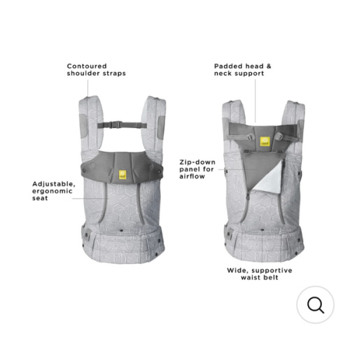 Complete 6-in-1 All Seasons - Pebble Grey Carrier. International Hip Dysplasia Institute approved