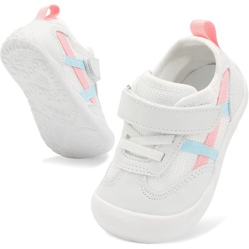 Scurtain Baby Shoes Boy Girl First Walking Shoe Infant Crib Breathable Sneakers Lightweight Barefoot Shoes for Babies