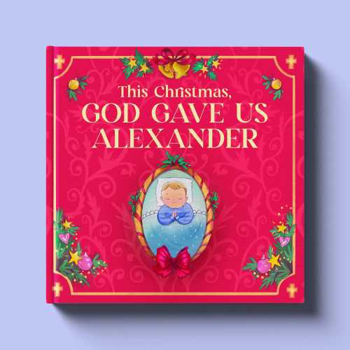 Baby's first Christmas - Baby Baptism Christmas Gift - First Christmas Gift - Personalized Children's Book - Faith Christian Baby Newborn
