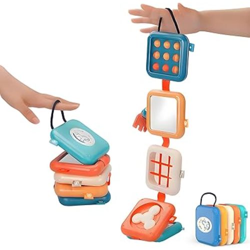 Baby Montessori Toys Busy Board for 1 Year Old, Travel Toys for Toddlers 1-3, One Year Old Boy Girl Birthday Gift