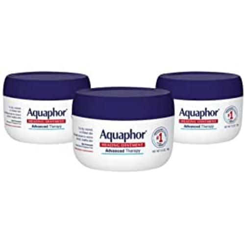 Aquaphor Healing Ointment Advanced Therapy Skin Protectant, Dry Skin Body Moisturizer, 3.5 Ounce (Pack of 3)
