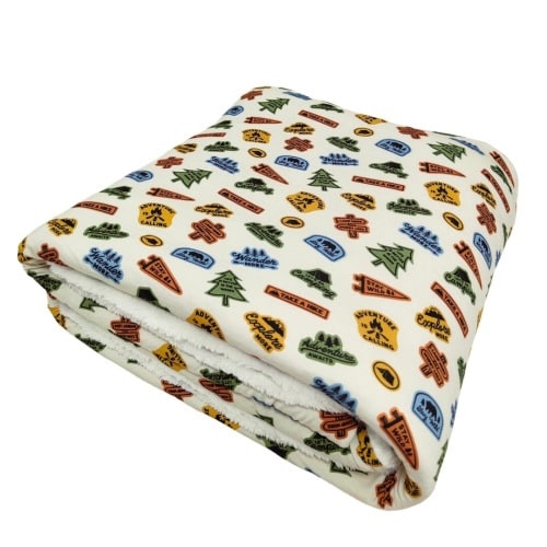 Explorer Club Fuzzy Bamboo Blanket