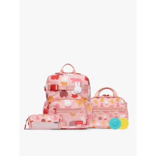 Miffy Kids School Essentials Bundle with Small Backpack- MIFFY PINK ZOO TRIP