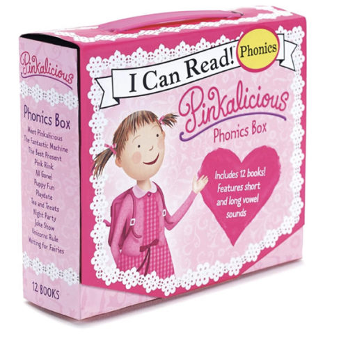 Pinkalicious 12-Book Phonics Fun!: Includes 12 Mini-Books Featuring Short and Long Vowel Sounds – Early Reader Collection for Sight Words and Literacy Development (Ages 3-6) (I Can Read Phonics Fun)