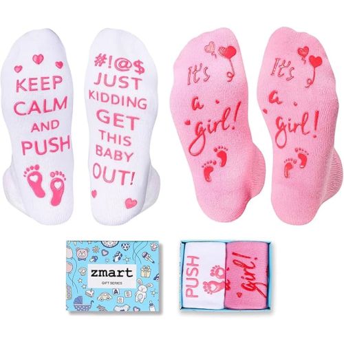 Zmart Pregnancy Gifts for Pregnant Women - New Mom Socks, Maternity Socks for Expecting Mom