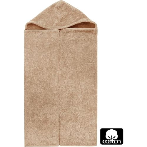 Hooded Bath Towel Wrap (Color: Linen)