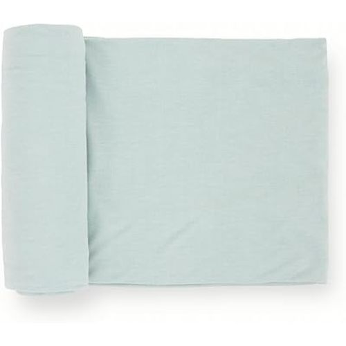 Little Unicorn Premium Stretch Knit Swaddle Blanket | Super Soft with Optimal Stretch & Breathability for swaddling (Frost Green)