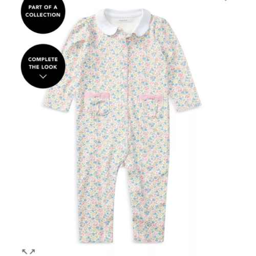 Girls' Floral Coverall - Baby