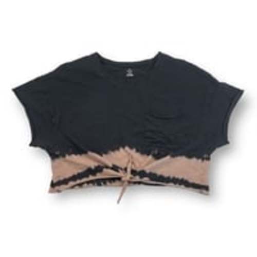 Offline by Aerie Tie Dye Cropped Front Tie T Shirt Size Large
