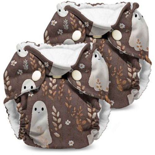 Kanga Care Lil Joey Newborn All in One AIO Cloth Diaper (2pk) Boo Orange 4-12 lbs